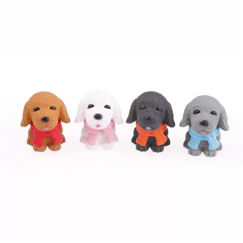 2.9*3.5cm Resin Miniature Dogs Micro Landscape Figurine Dollhouse Fairy Garden Decor