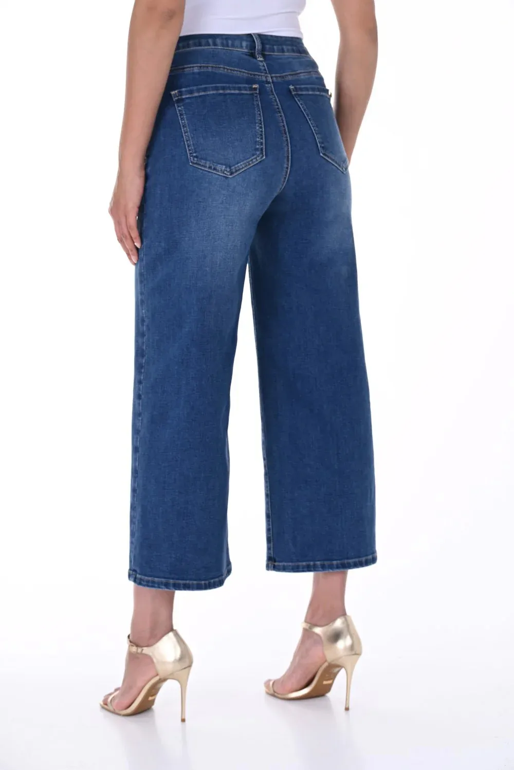 Pant Denim Blue Bottom Detail