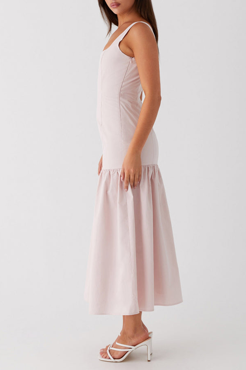 Ladylike Midi Dress - Pink