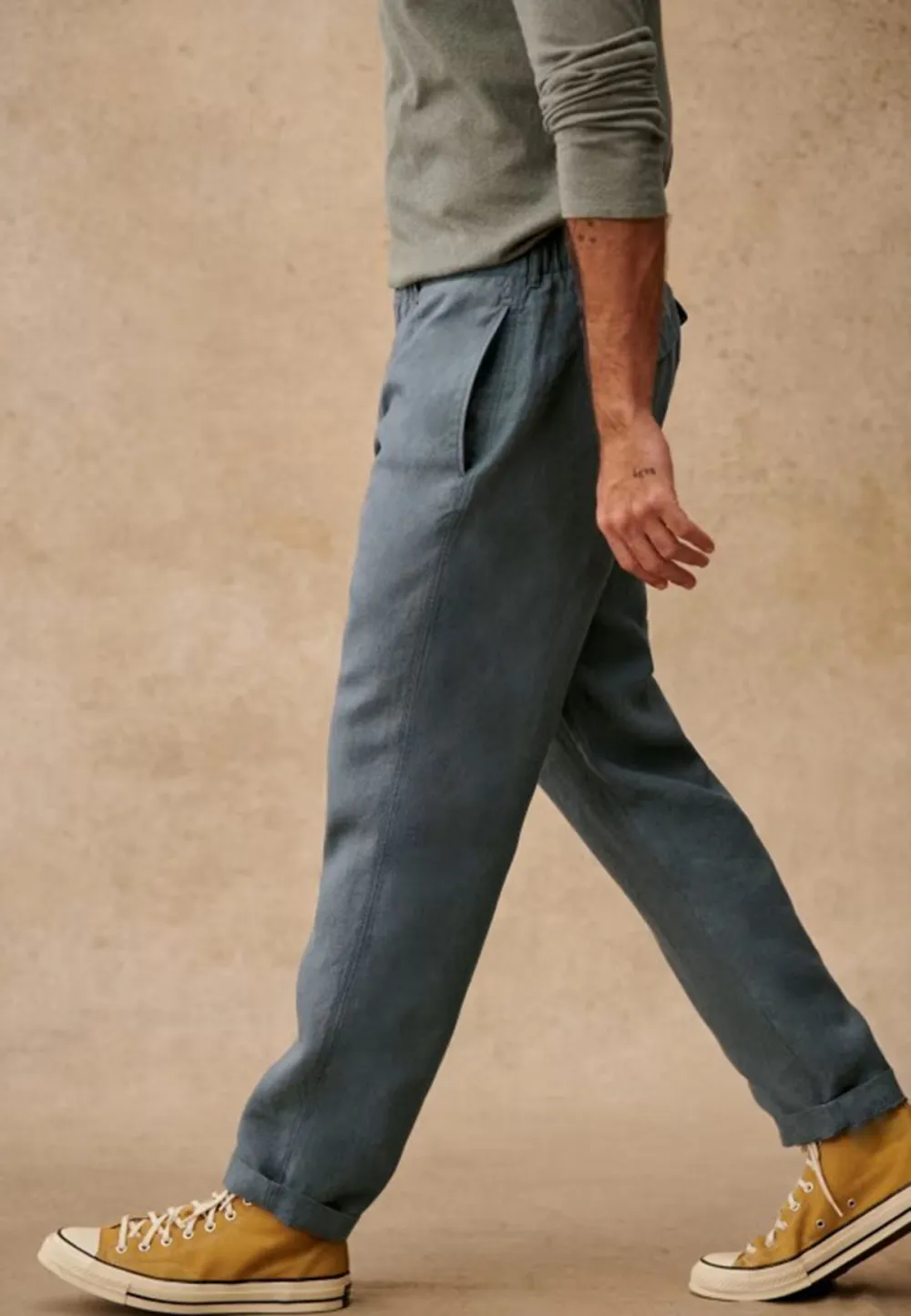 Shane Trousers-Steel Blue