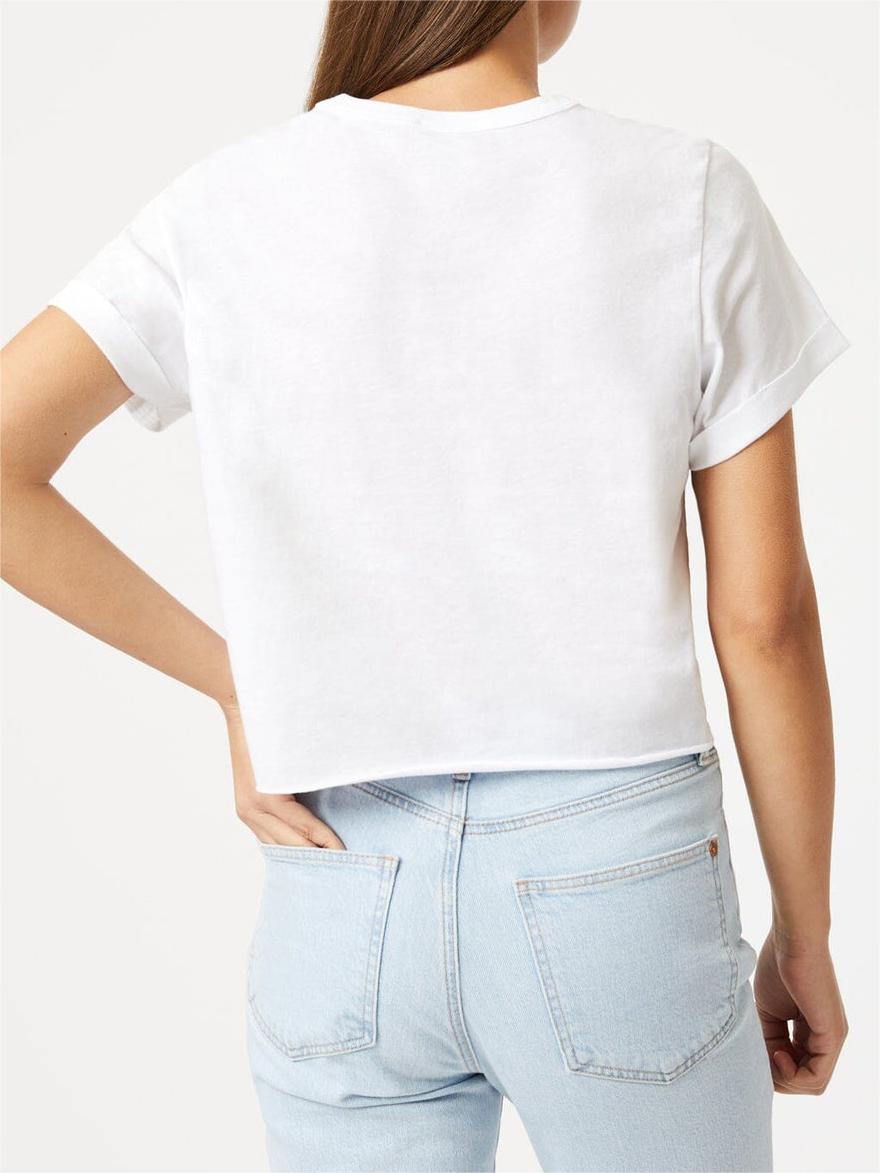 Cropped White T-Shirt