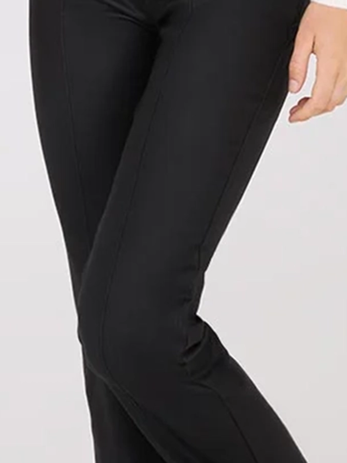 Coated Front Pintuck Pants