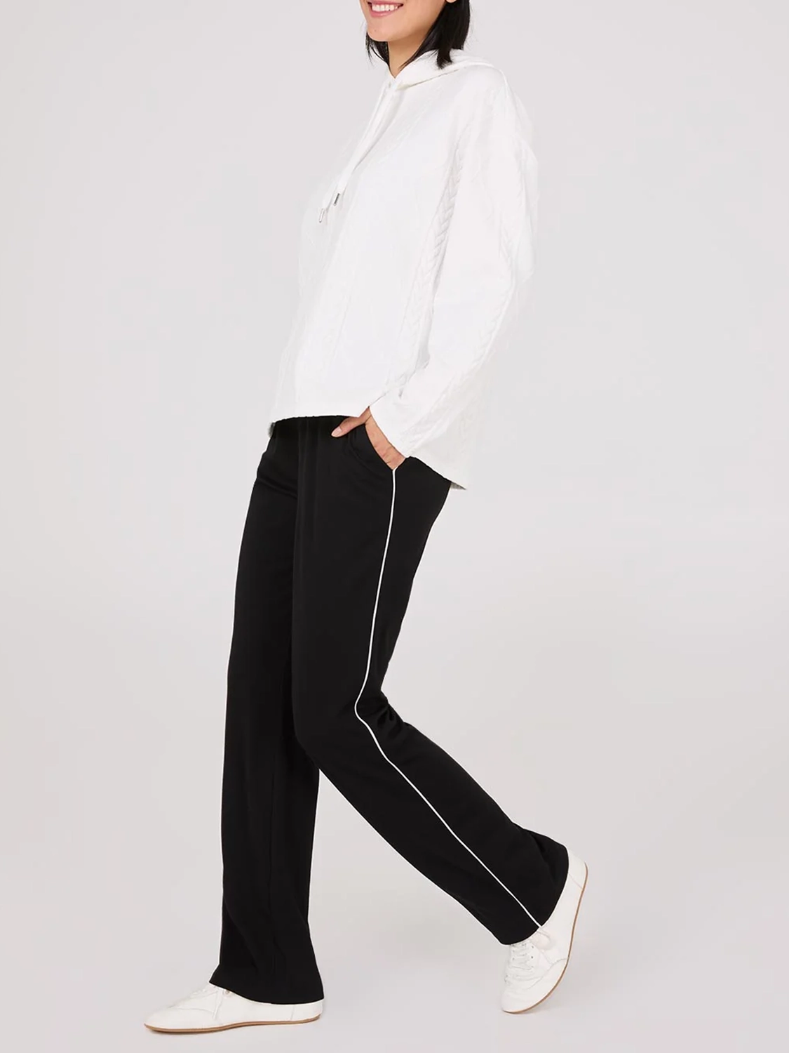 Contrast Piping Pants