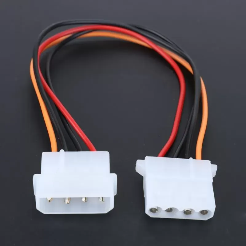 4 Pin Molex Male to 4Pin Molex IDE Female Power Supply Splitter Adapter Cable Computer Power Cable For CPU cooling fan HDD cable