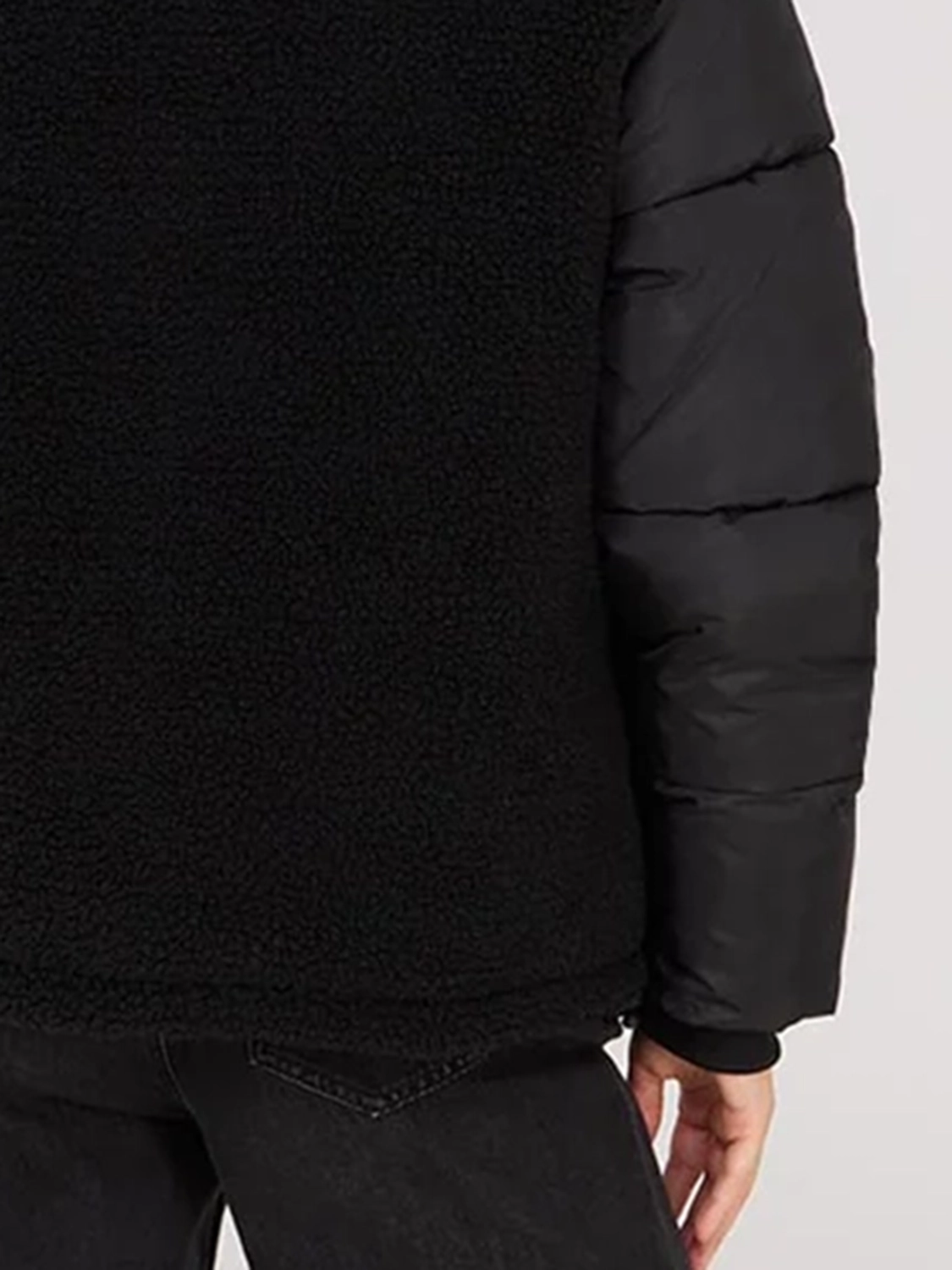 Short Shearling Puffer Jacket