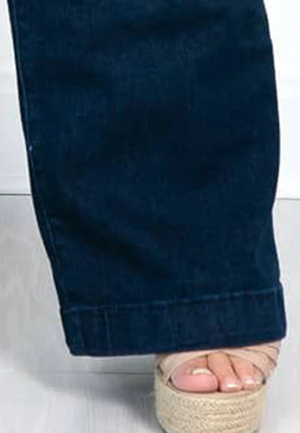 Dark Denim Wide Leg Jeans