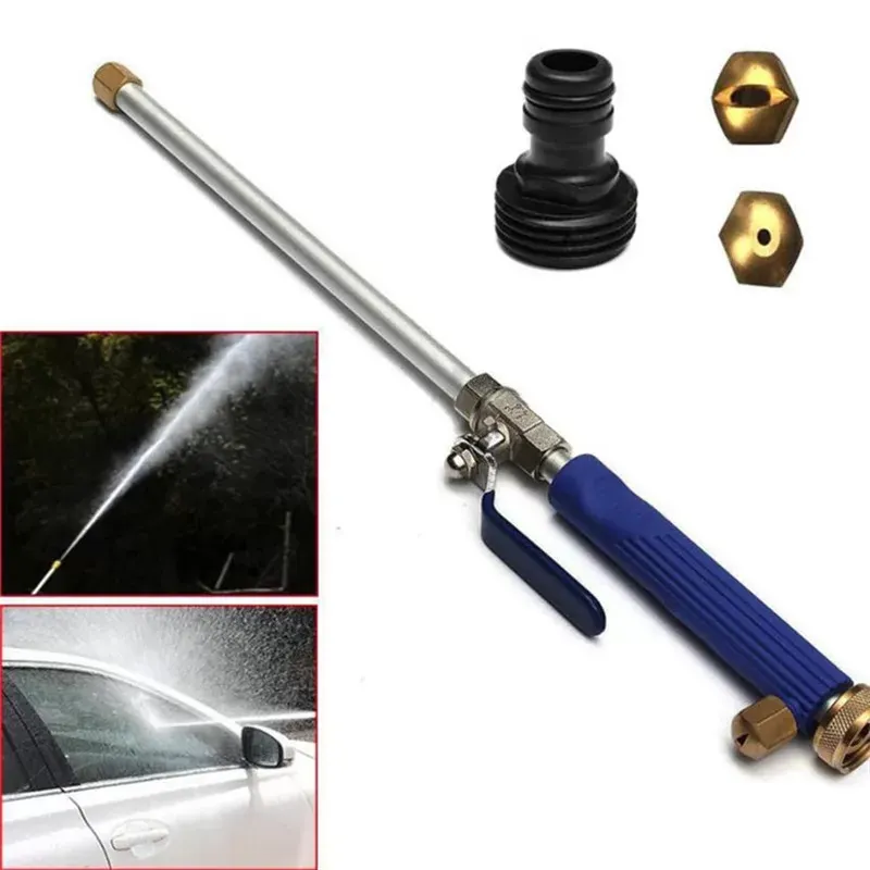 Car High Pressure Washer Water Gun Power Washer Spray Nozzle Water Hose With Long Bent Pole Cleaning Tools Garden Car Washer Gun