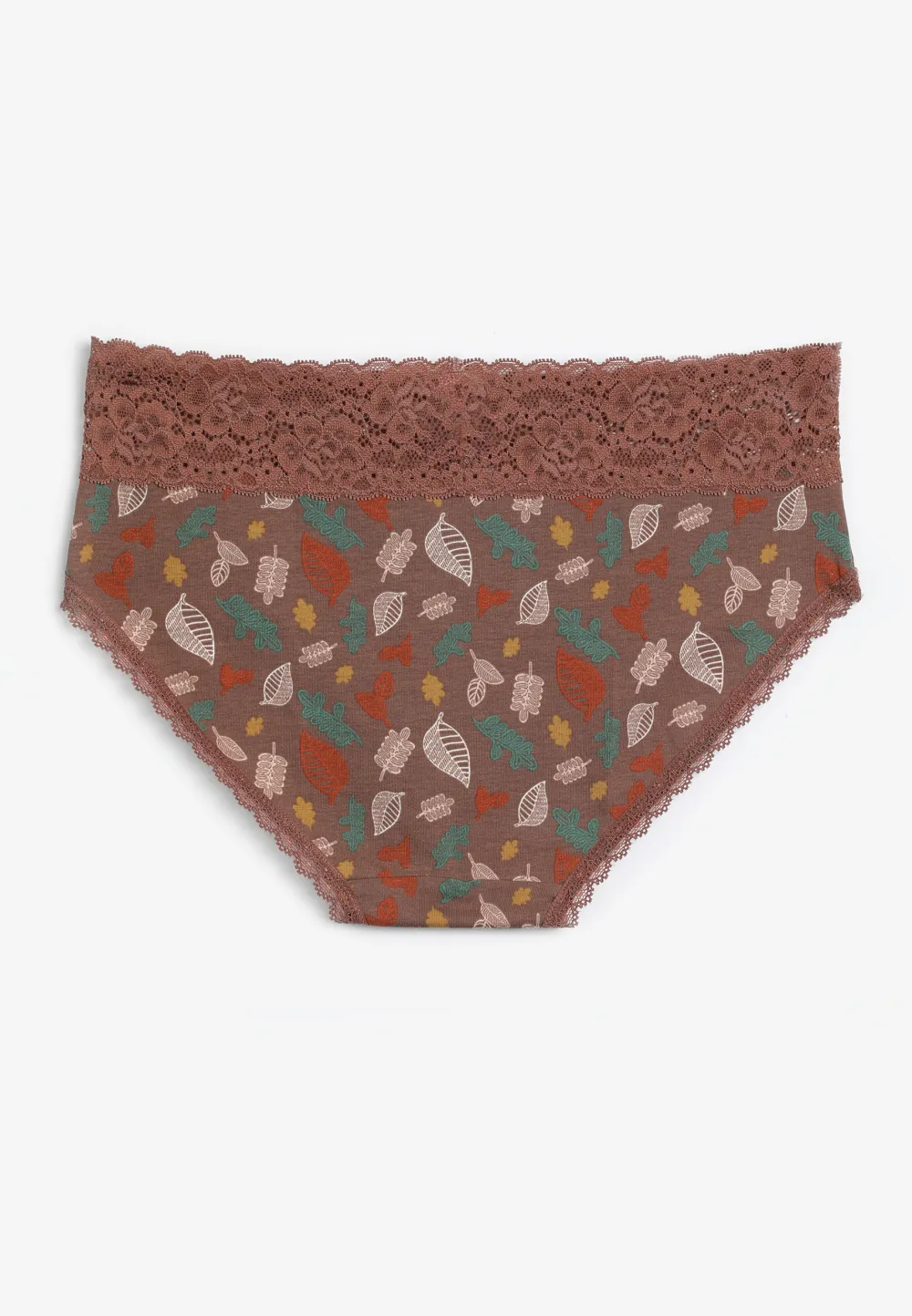 Simply Comfy Cotton Leaves Hipster Panty