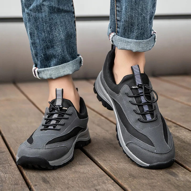 🔥Last Day Promotion 70% OFF 🎁 Men's Casual Leather Good Arch Support & Non-slip Outdoor Breathable Walking Shoes