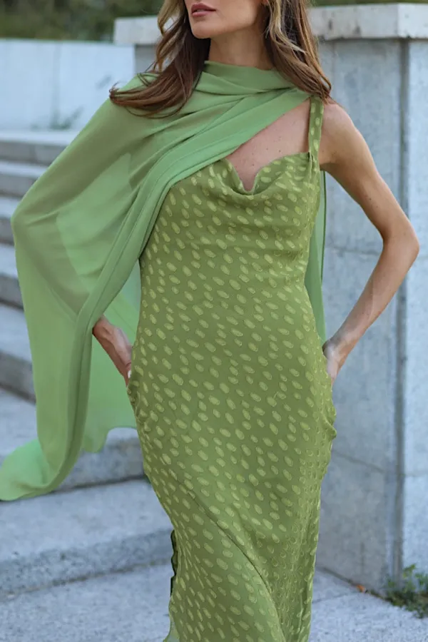 Olive Oil Solid Color Tosca Shawl