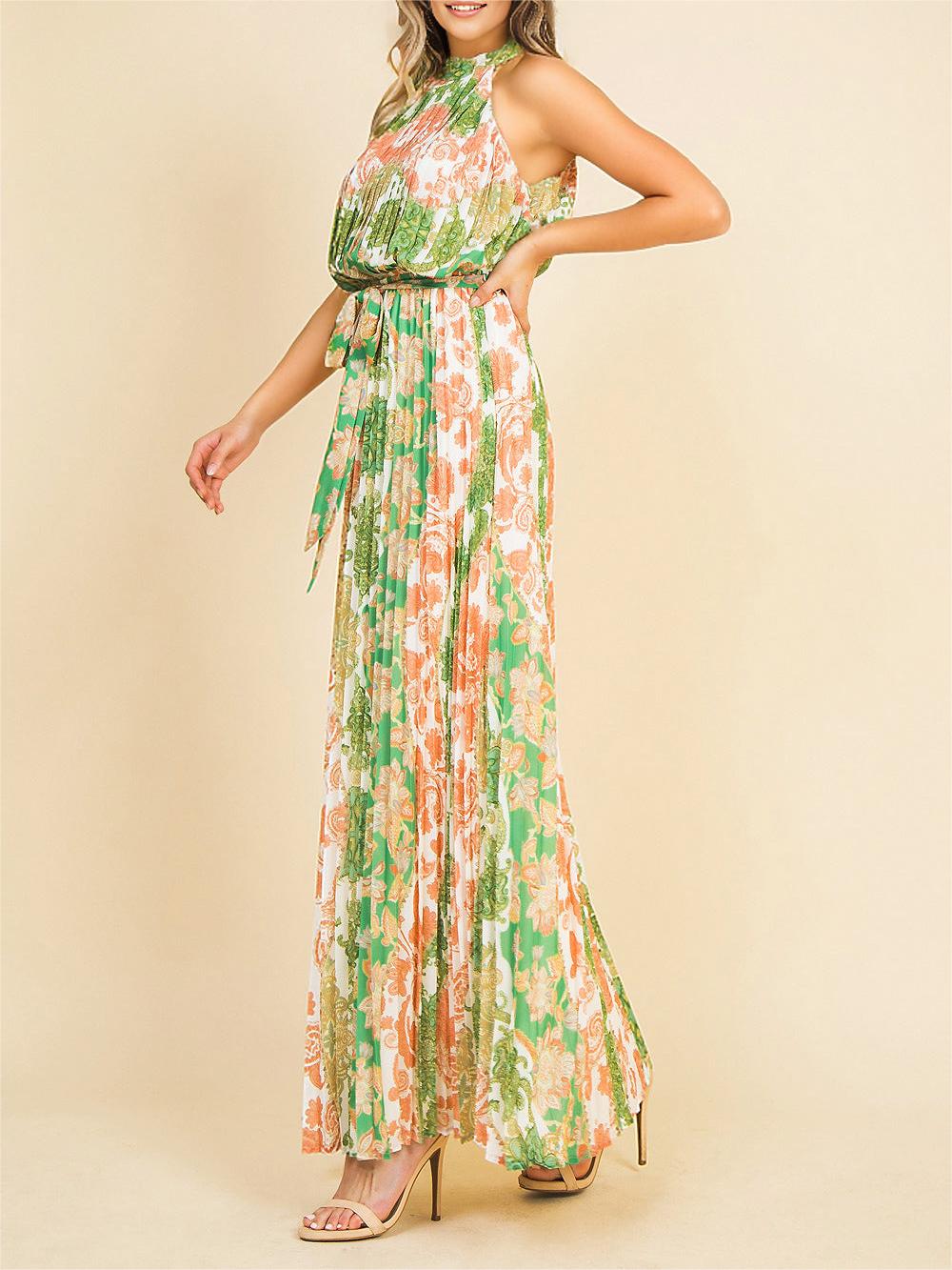 Provence Pleat Maxi Dress