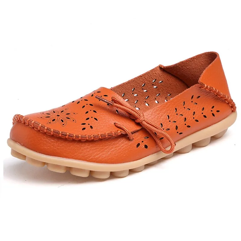 Cilool Leather Loafers Flats Lo51