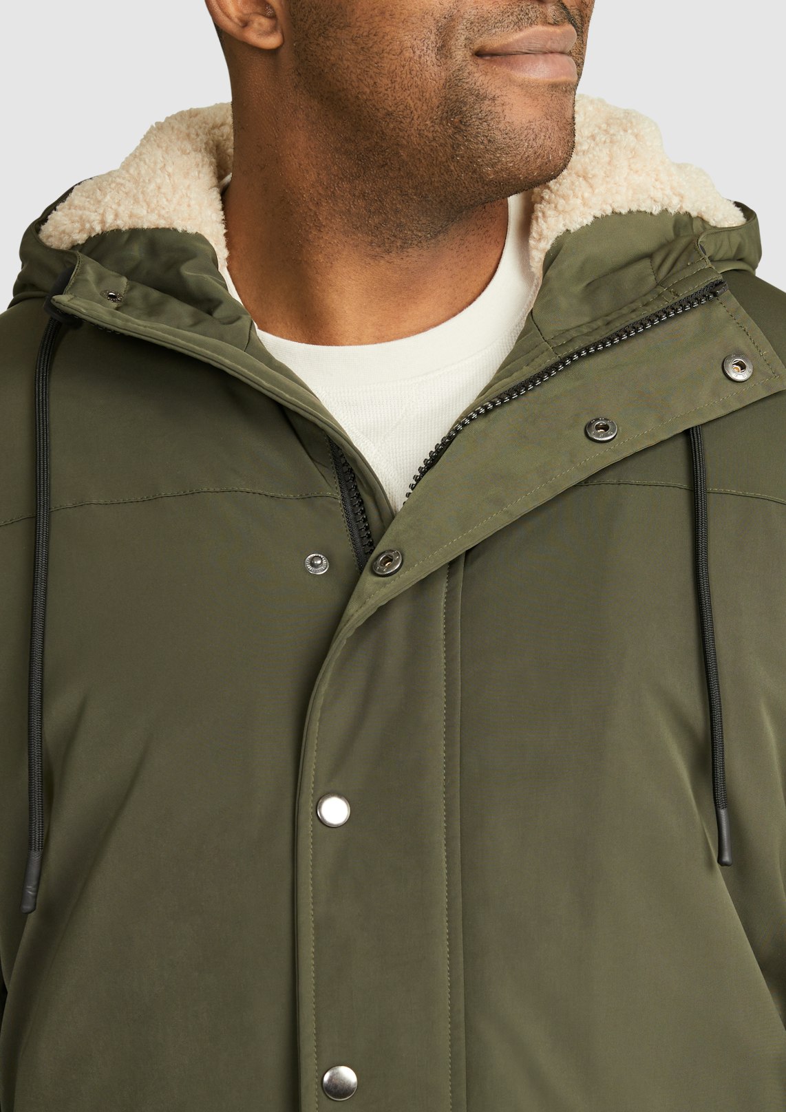 KHAKI HUGH PARKA JACKET