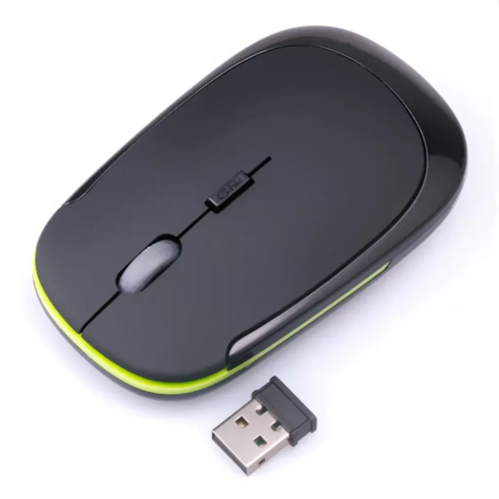 Ultra-thin wireless mouse mute blueooth mouse 2.4ghz adjustable 1600DPI Ergonomic Computer Silent PC Gamer Desktop Laptop