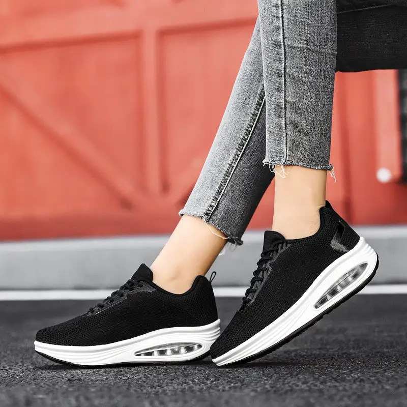 Cilool Casual WomenBreathable Weave Sneakers