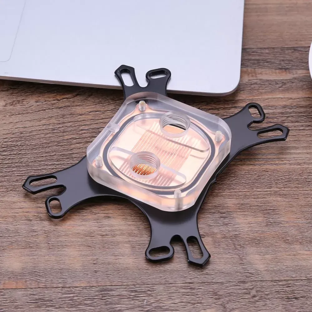 Transparent CPU Water Block Waterblock Copper Base CPU Water Cooler Computer PC Cooling Radiator for Intel for AMD with Screws