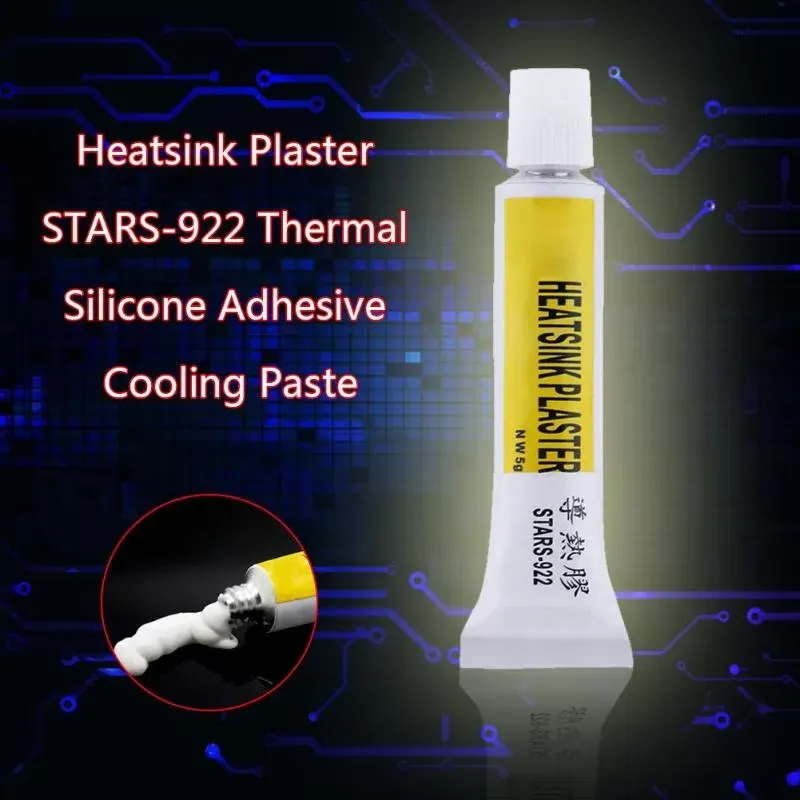 2Pcs Heatsink Plaster Thermal Silicone Grease Adhesive Paste Strong Adhesive Compound Glue For Heat Sink Sticky Props