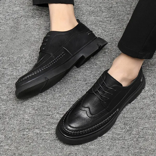 Men's Casual Hand Stitching Leather Arch Support Shoes（Buy 2 For Free Shipping）