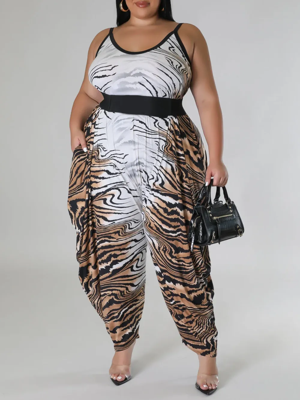 Print One-Piece Pants For Women In Large Fashion