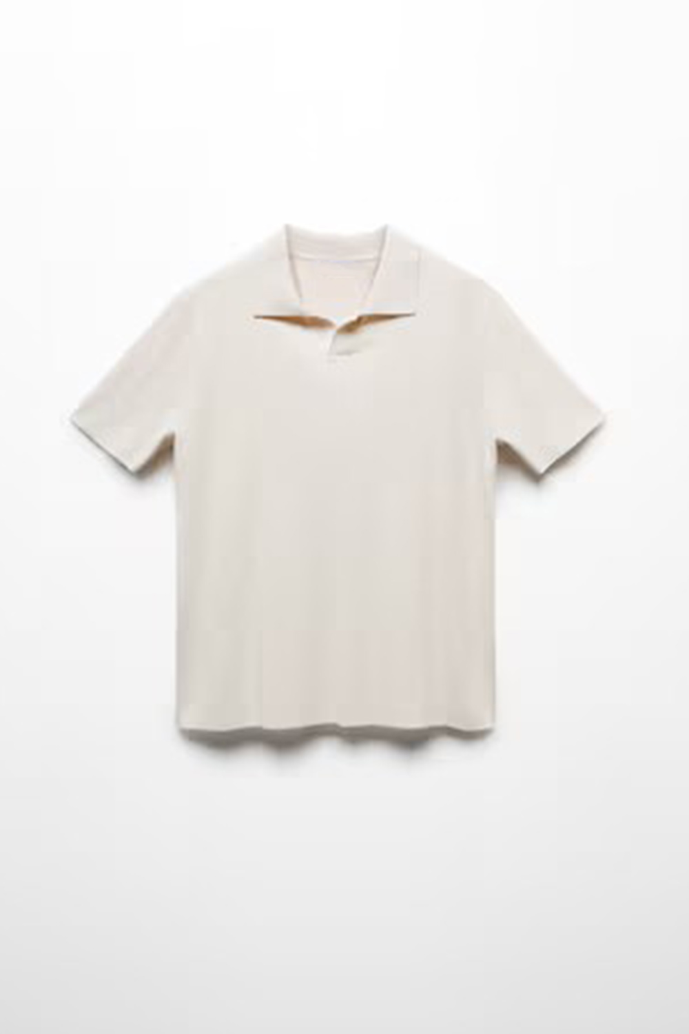 Fine-knit cotton polo shirt