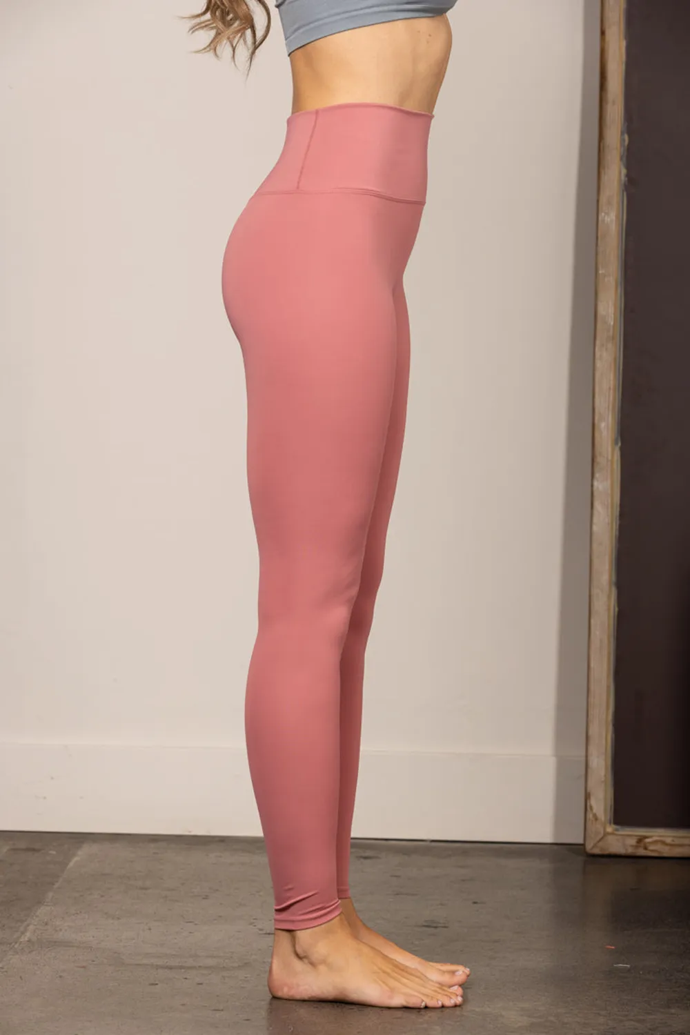 MAUVE HIGH-RISE LEGGINGS