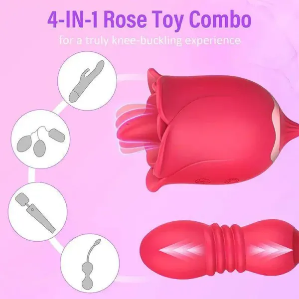 Rose Lick Vibrating Erotica Set