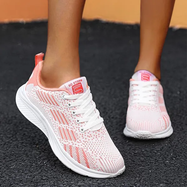 Cilool Platform Air Mesh Casual Sports Sneakers