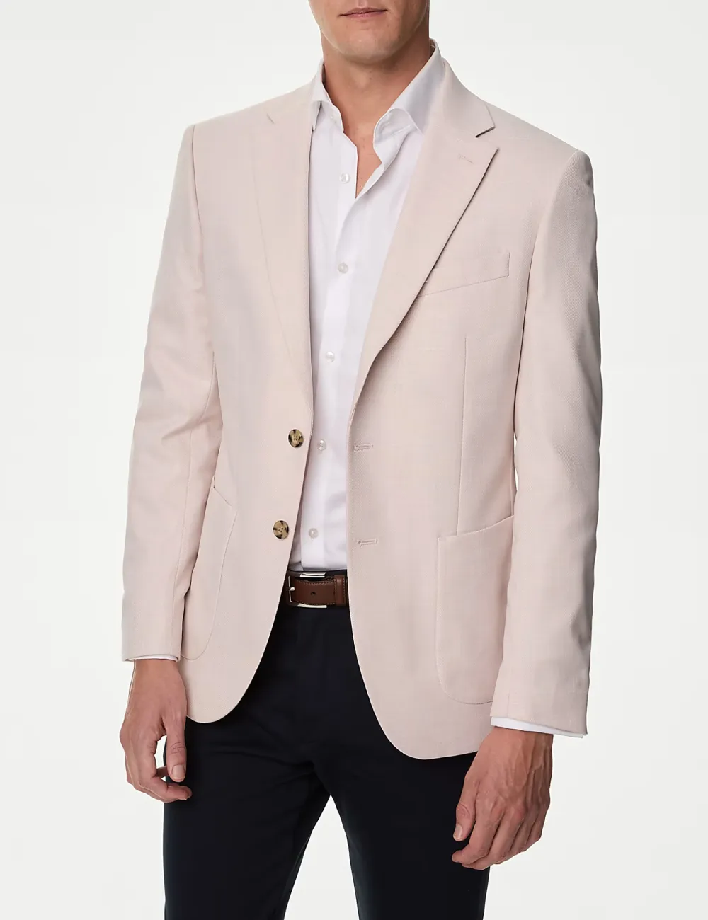 Textured Stretch Blazer