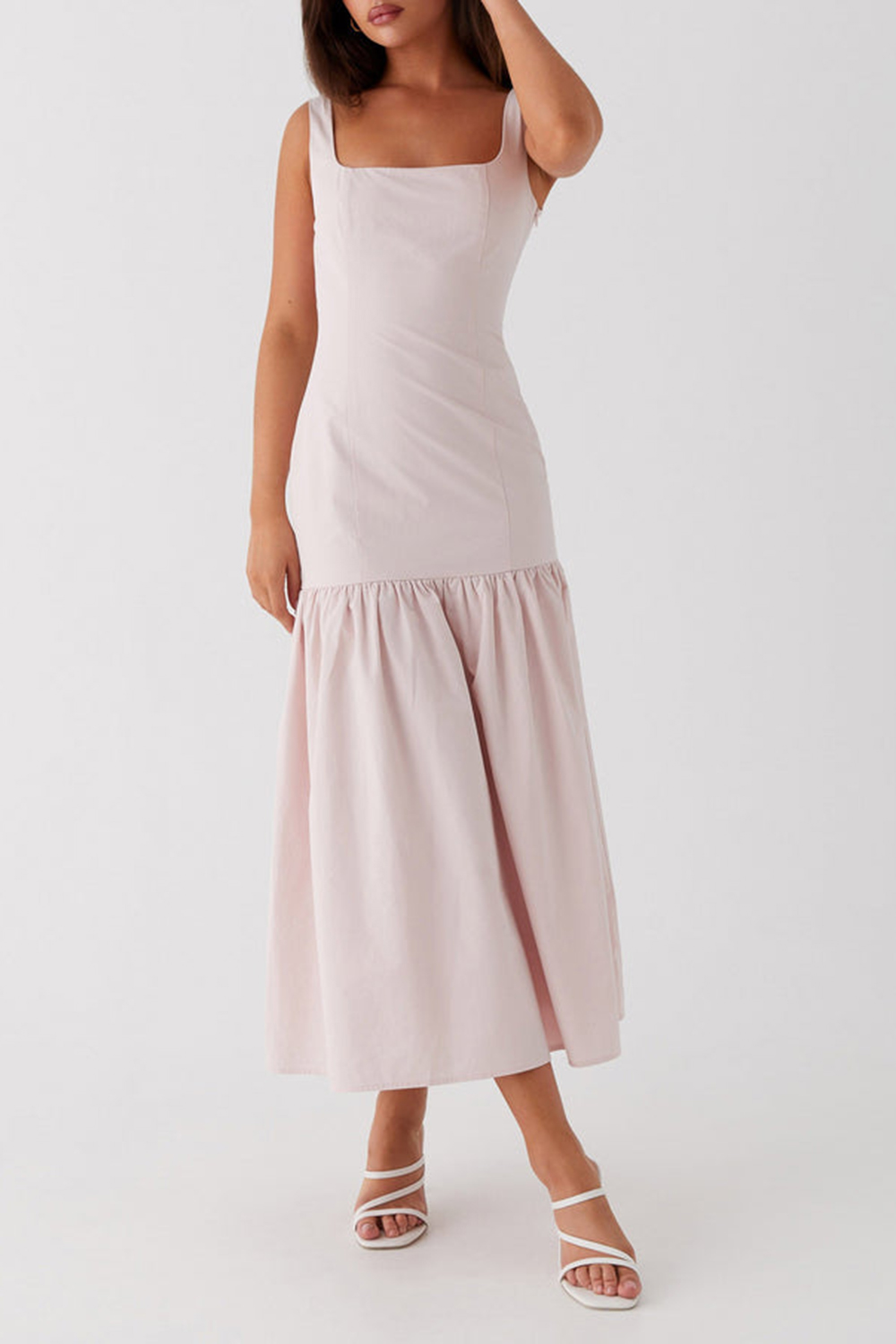 Ladylike Midi Dress - Pink