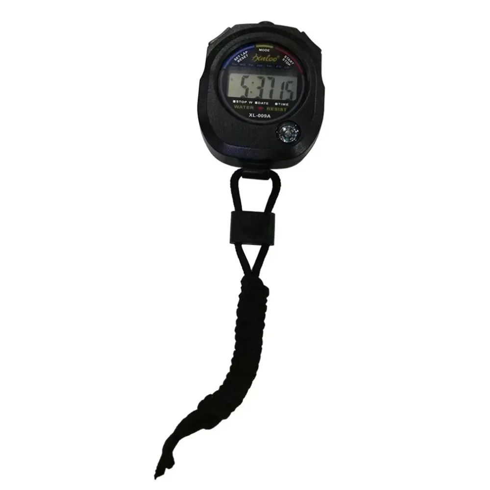 Sport Stopwatch Professionele Handheld Digitale Lcd Sport Stopwatch Chronograaf Counter Timer Met Riem Hot Verkopen Groothandel