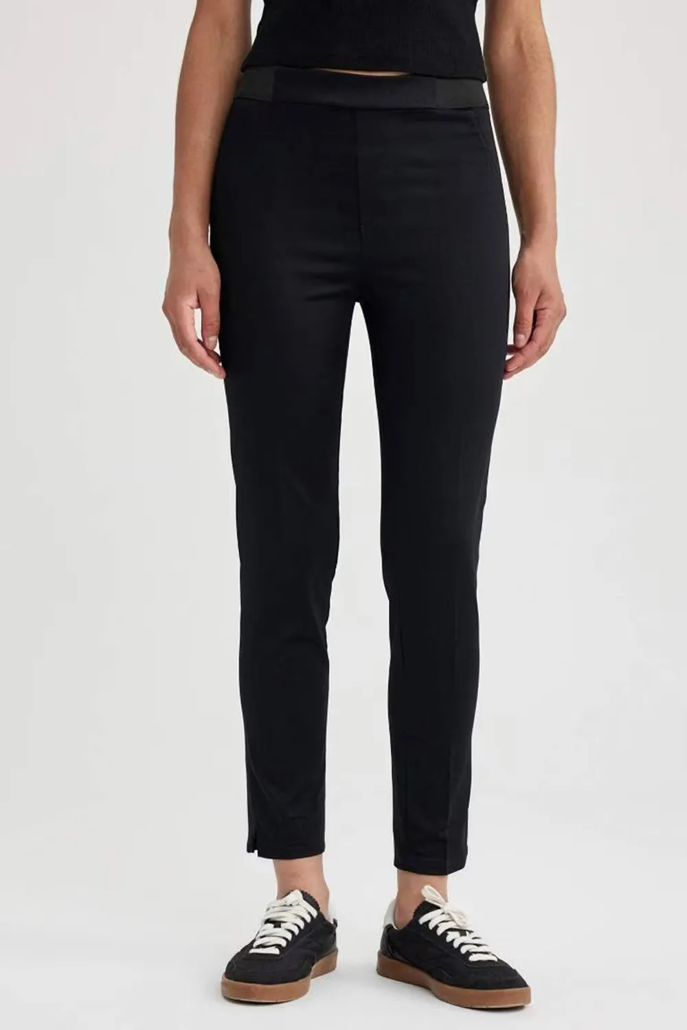 Valentina Sigaret Normal Waist Satin Trousers