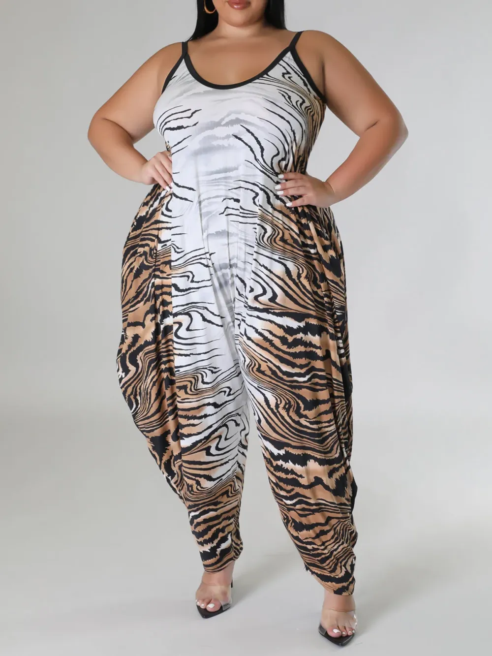 Print One-Piece Pants For Women In Large Fashion