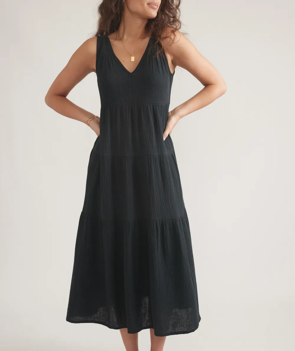 Corinne Double Cloth Maxi Dress