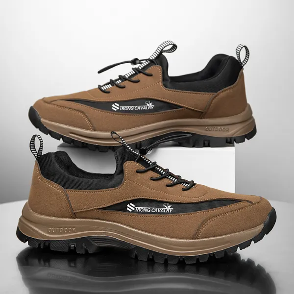 🔥Last Day Promotion 70% OFF 🎁 Men's Casual Leather Good Arch Support & Non-slip Outdoor Breathable Walking Shoes