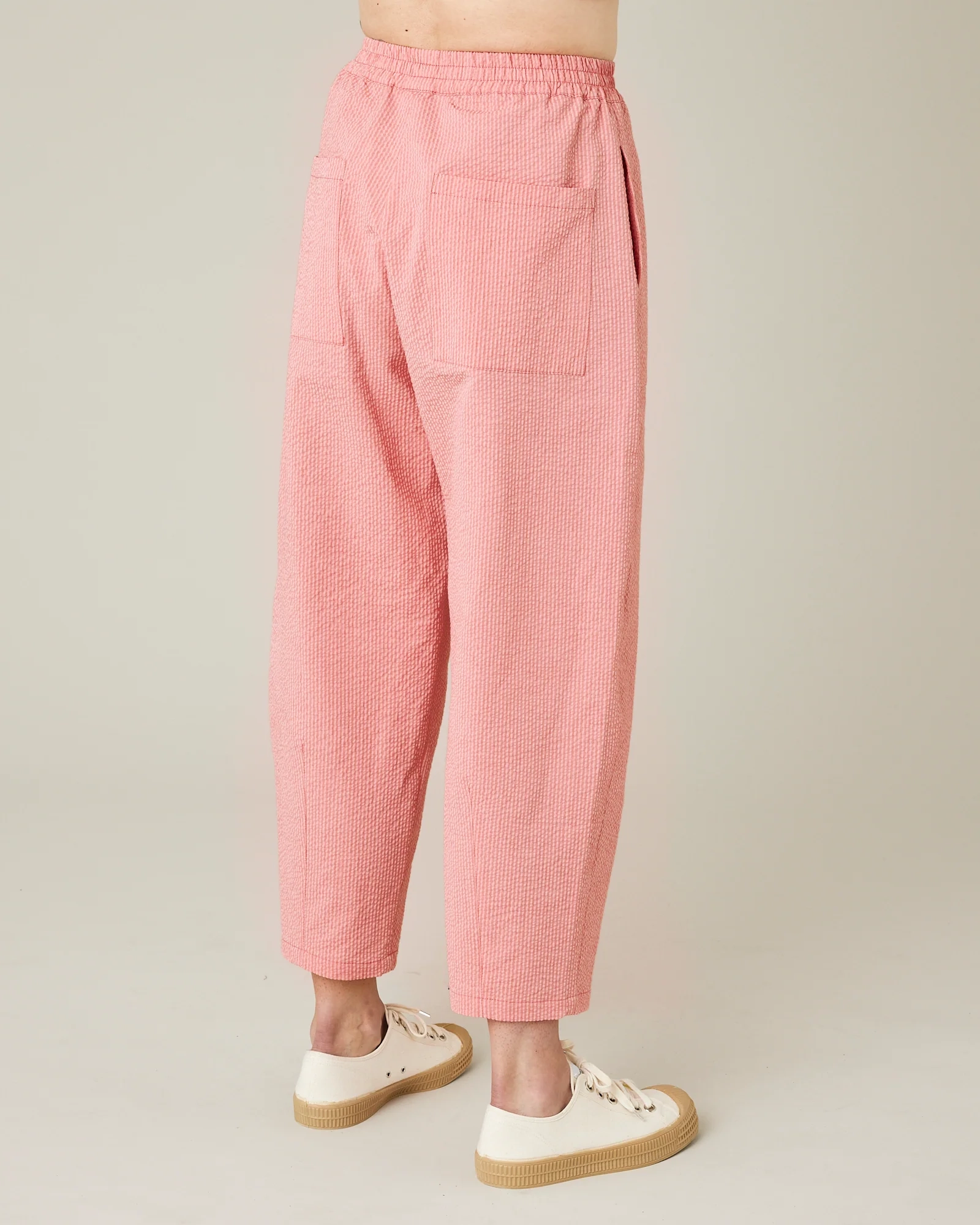 CORAL SEERSUCKER TROUSERS