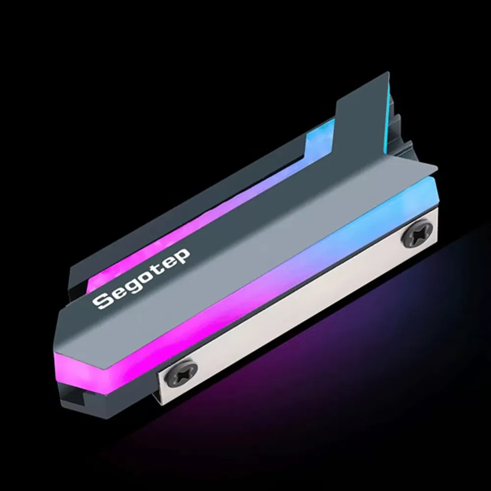 RGB M.2 SSD Heatsink NGFF 2280 NVMe Solid State Drive Cooler for Desktop PC Computer