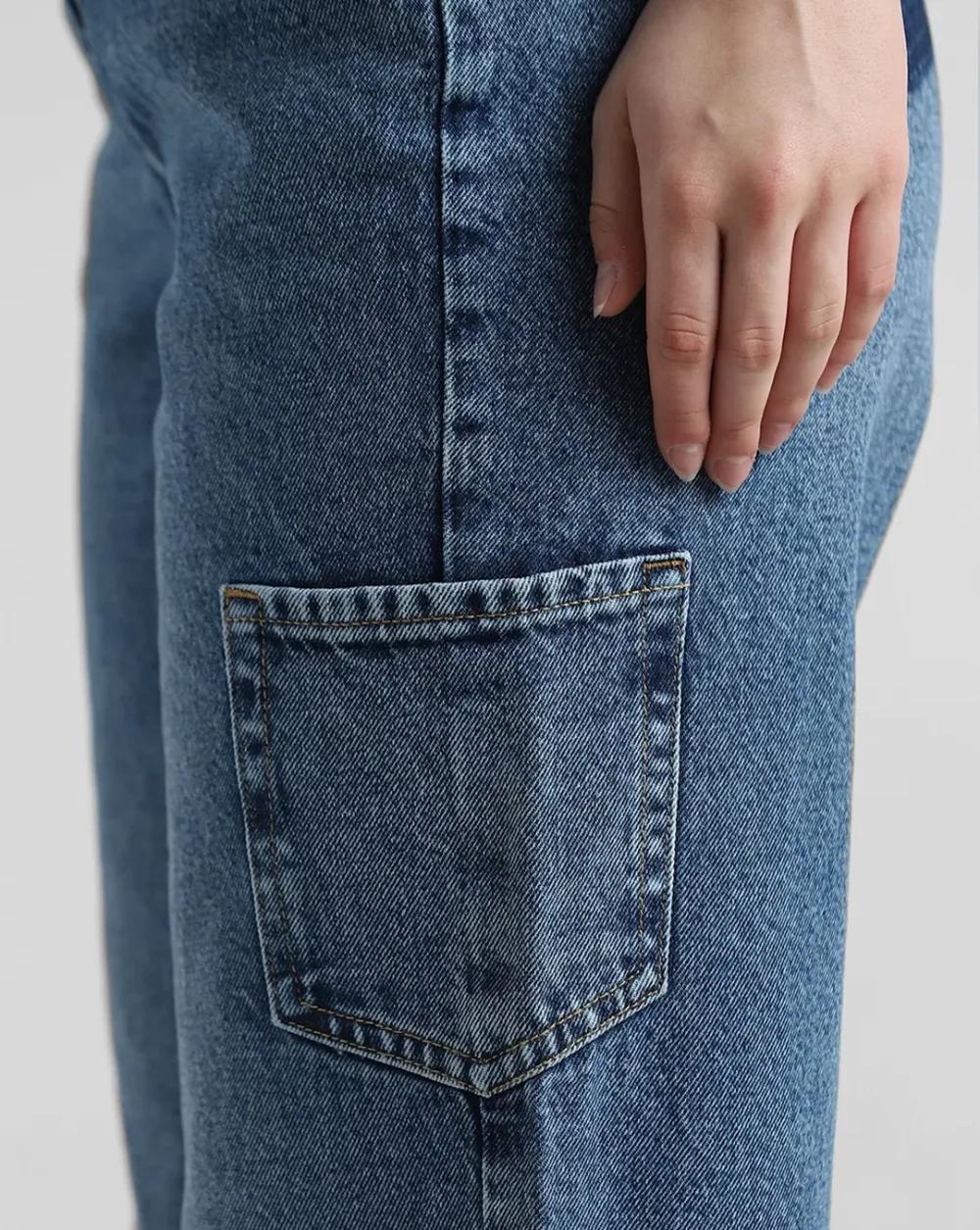 Blue High Rise Carpenter Jeans