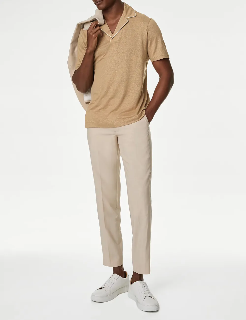 Linen Rich Polo Shirt