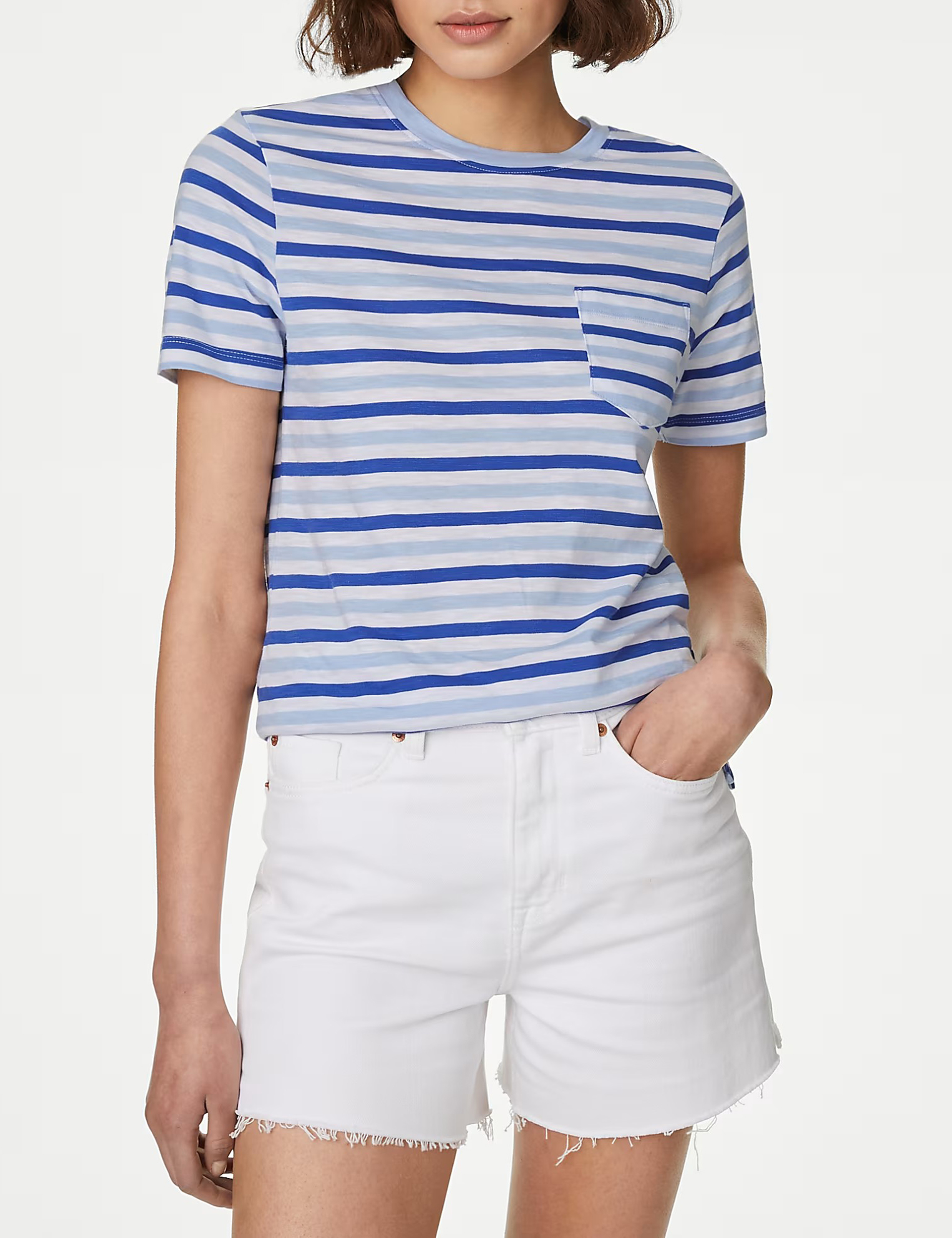 Pure Cotton Striped T-Shirt