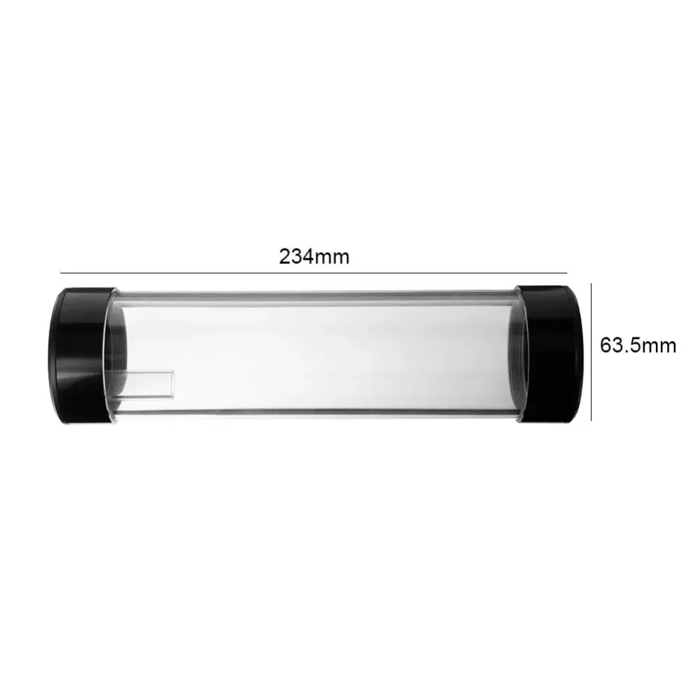 G1/4 Thread 234mm Cylinder Liquid Water Cooling Kit Radiator Tank Water Reservoir For PC Computer Component Water Cooling YSX-P