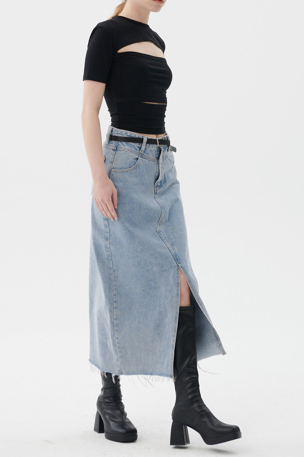 Peyton Denim Skirt