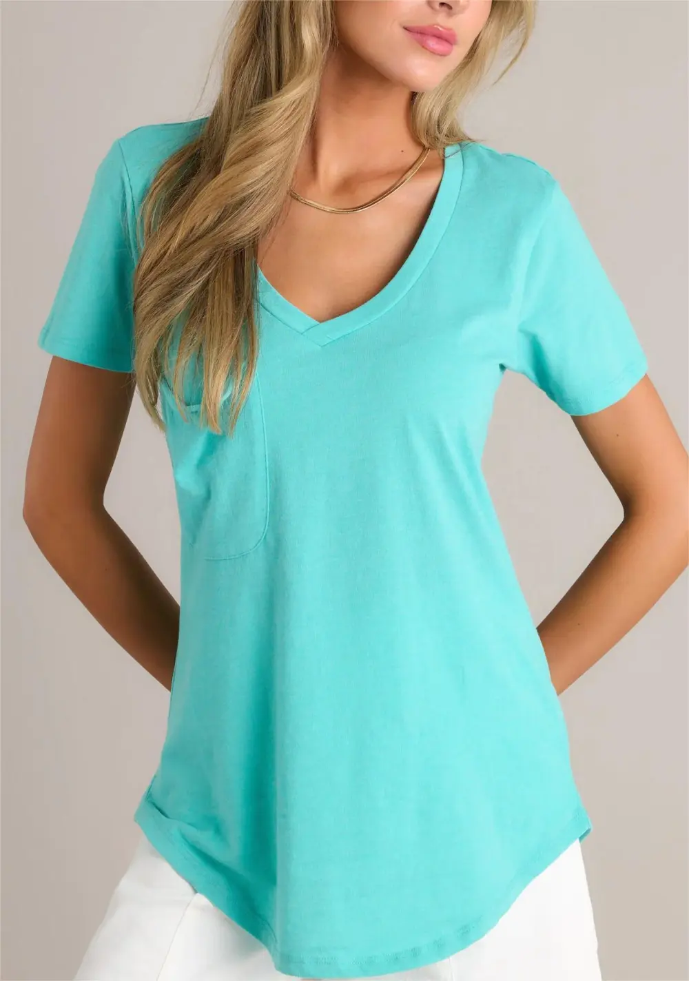 Z SUPPLY CABANA GREEN POCKET TEE