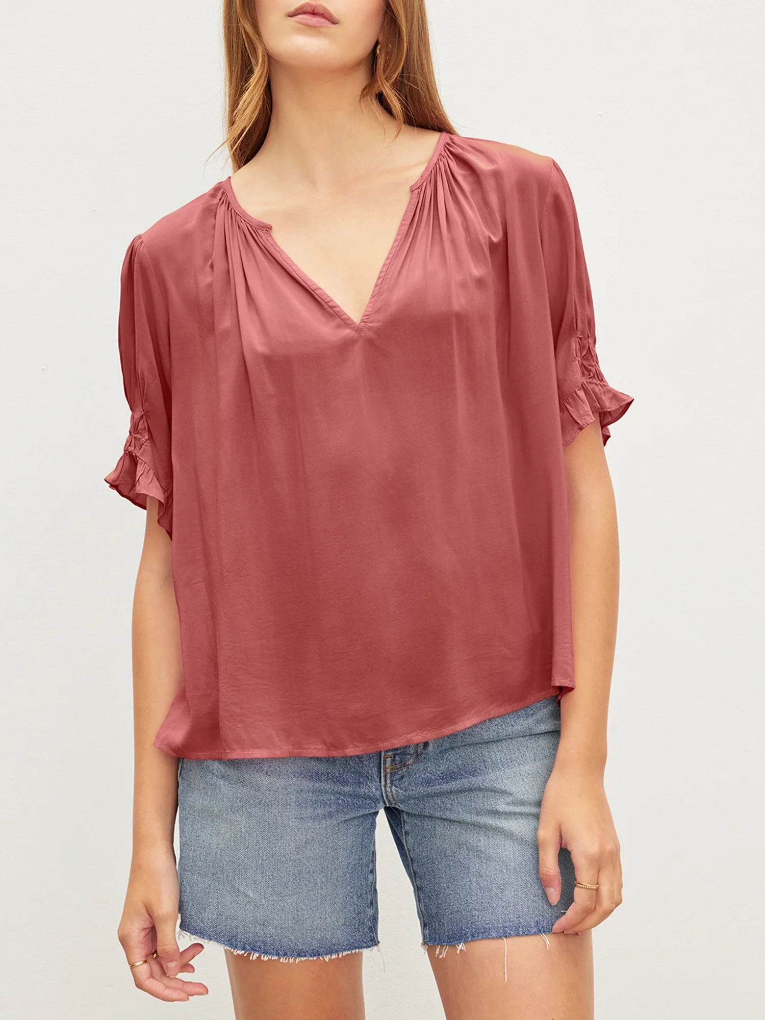 Calissa Split Neck Blouse