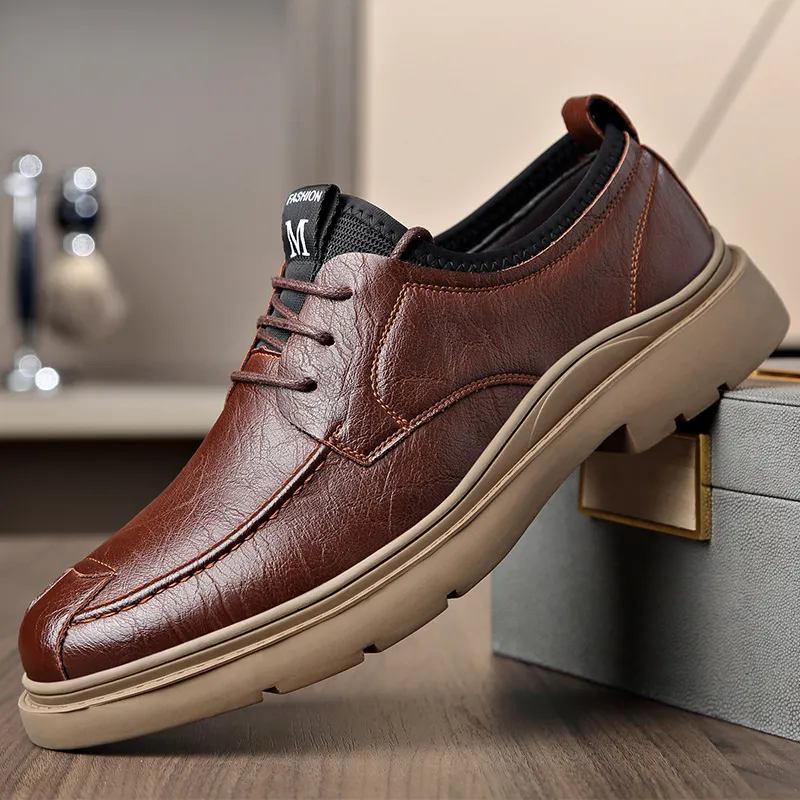 Men's Casual Hand Stitching Leather Arch Support Shoes（Buy 2 For Free Shipping）