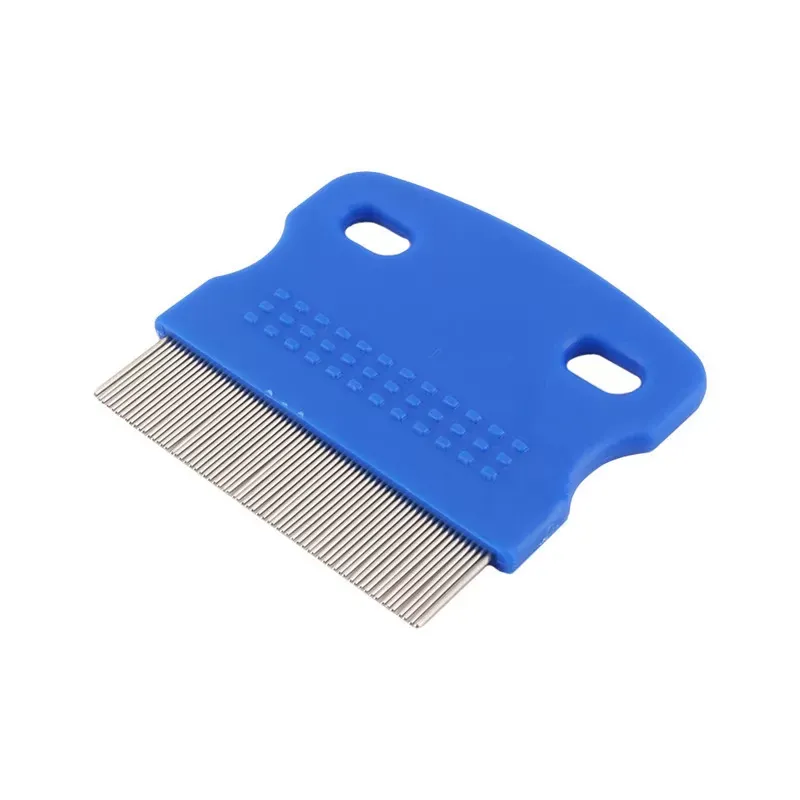 Dog Grooming Trimmer Pet Dog Hair Flea Comb Stainless Pin Dog Cat Grooming Brush Comb Clean Tool