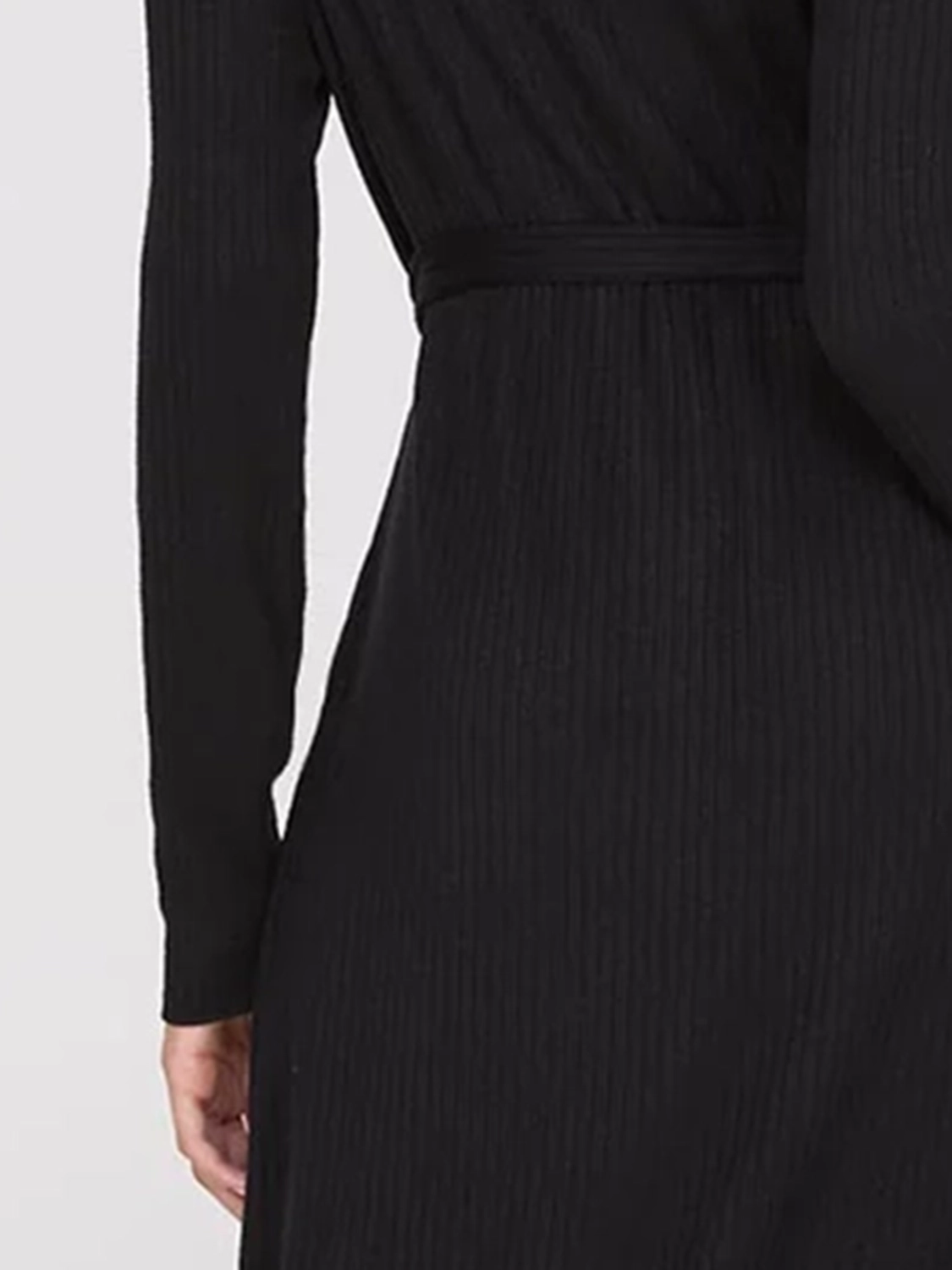 Ribbed Button-Front Midi Dress