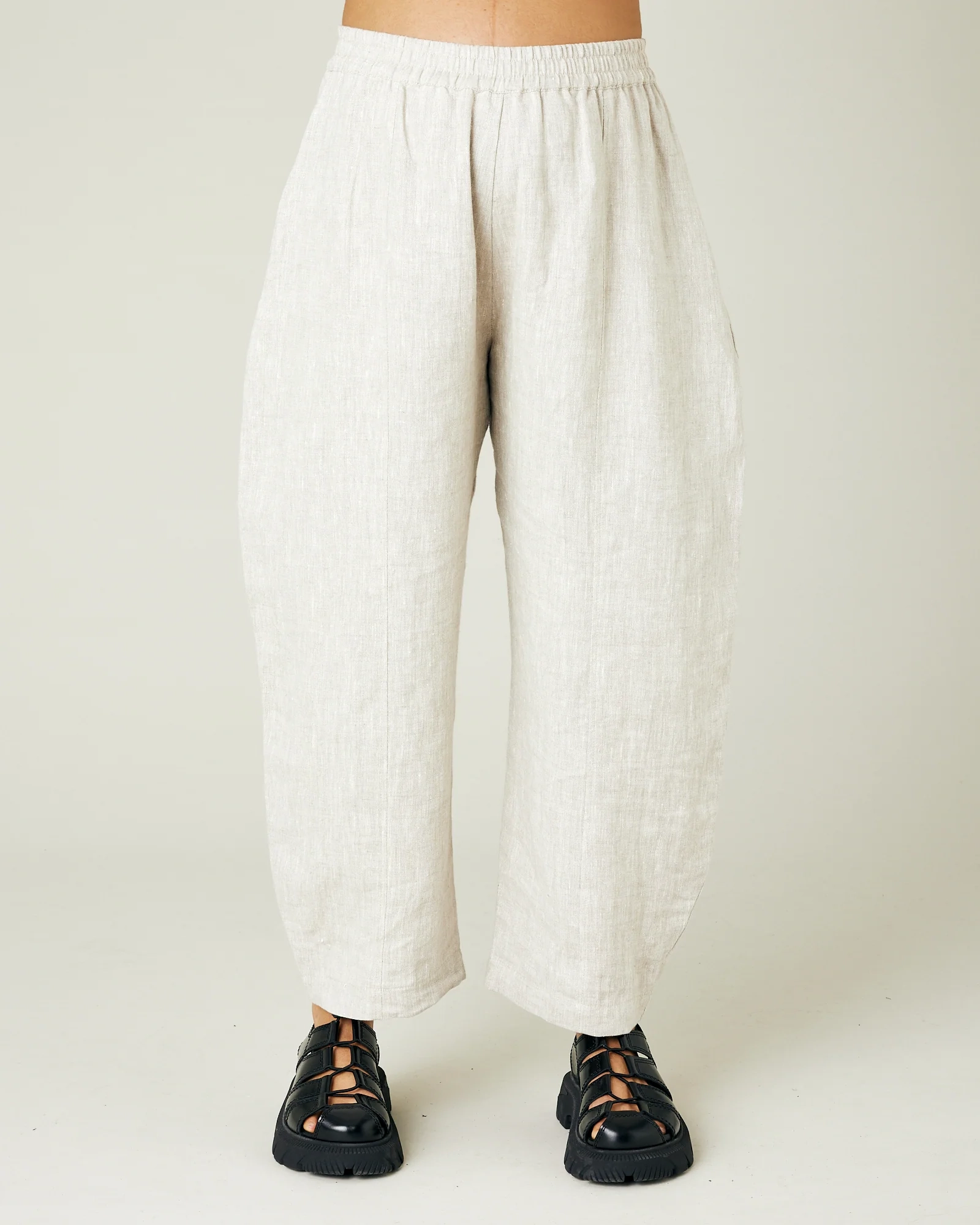 NATURAL LINEN TROUSERS