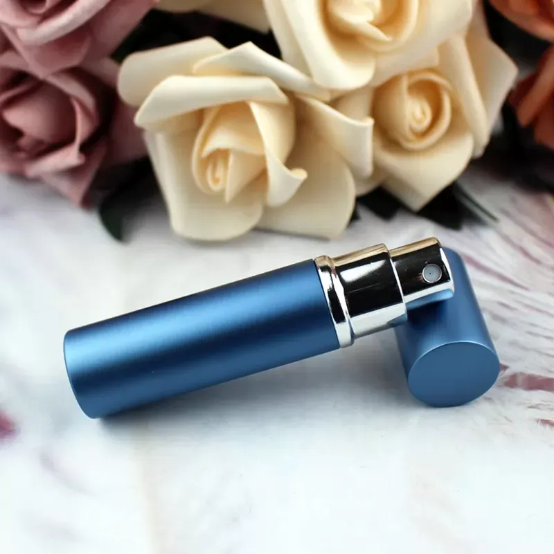 5ml / 10ml Refillable Scent Mini Perfume Glass Bottle Travel Aluminum Spray Atomizer Empty Metal Parfume Atomiser Sprayer Portable