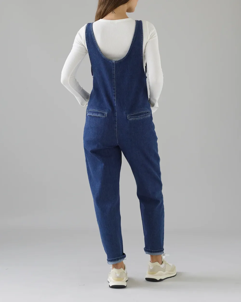 MID BLUE DENIM JUMPSUIT