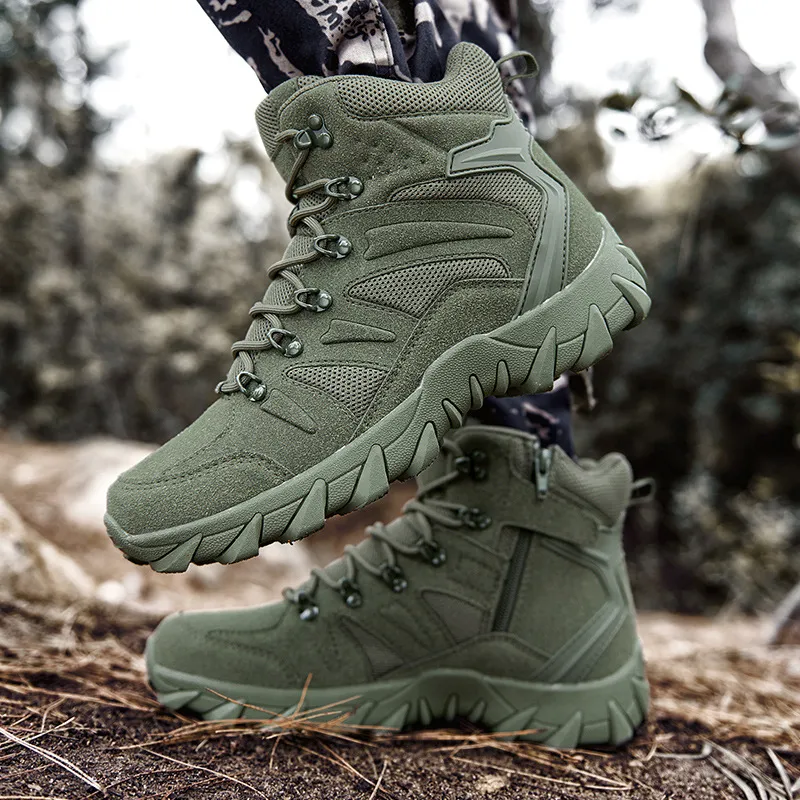 Men's Waterproof Wearable Outdoor Boots Work Boots Combat Boots